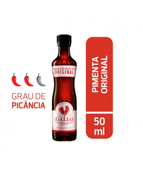 Pimenta Com Azeite De Oliva Gallo Tipo Único 50Ml