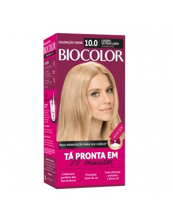 Tinta De Cabelo Biocolor Mini Kit Super Louro Exuberante 10.0