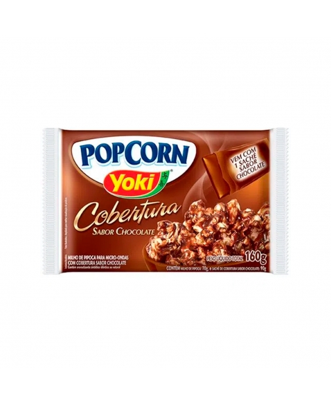 Popcorn Micro-Ondas Cobertura De Chocolate Yoki 160G