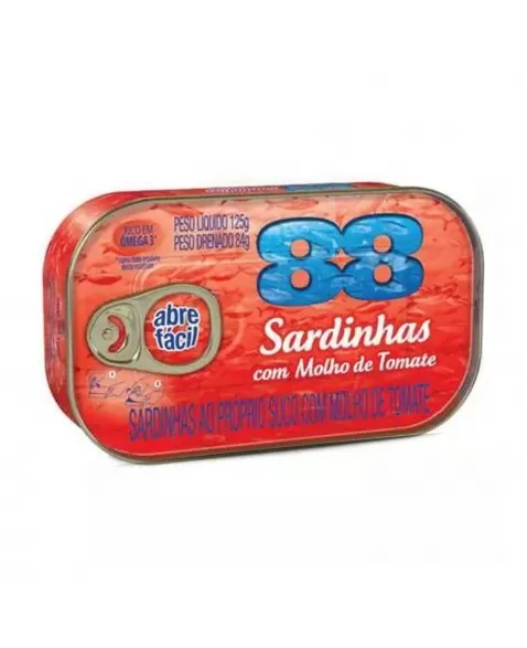 Sardinha 88 Com Molho De Tomate 125G