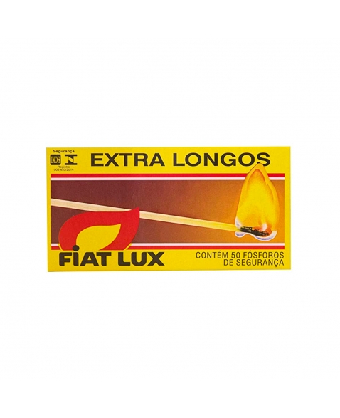 Fósforo Fiat Lux Extra Longo Com 50 Unidades