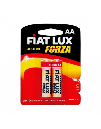 Pilha Alcalina Fiat Lux Aa Pequena 2 Unidades