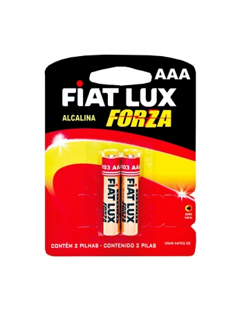 Pilha Alcalina Fiat Lux Aaa Palito 2 Unidades