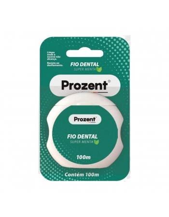 Fio Dental Super Menta Prozent 100M