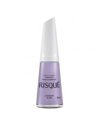 Esmalte Risqué Colorido Cremoso Lavanda Alma 8Ml - Caixa Com 6 Unidades Nu