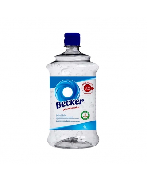 Álcool Em Gel Fresh 70% Para Mãos Becker 1L
