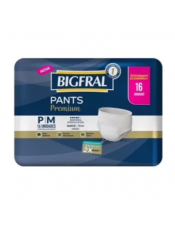 Fralda Bigfral Pants Econômica P/M -Com 16 Unidades