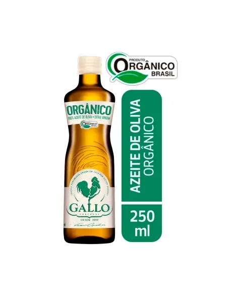 Azeite De Oliva Extra Virgem Orgânico Gallo Vidro 250Ml