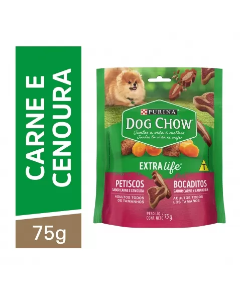 Biscoito Dog Chow Carinhos Mix Carne E Cenoura 75G