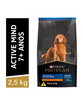 Ração Seca Proplan Active Mind 7+ 2,5Kg