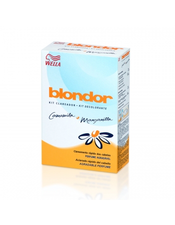 Kit Descolorante Blondor Em Pó Camomila E Manzamilla