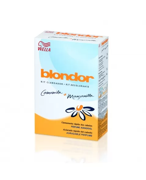 Kit Descolorante Blondor Em Pó Camomila E Manzamilla