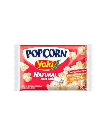 Popcorn Micro-Ondas Com Sal Yoki 100G