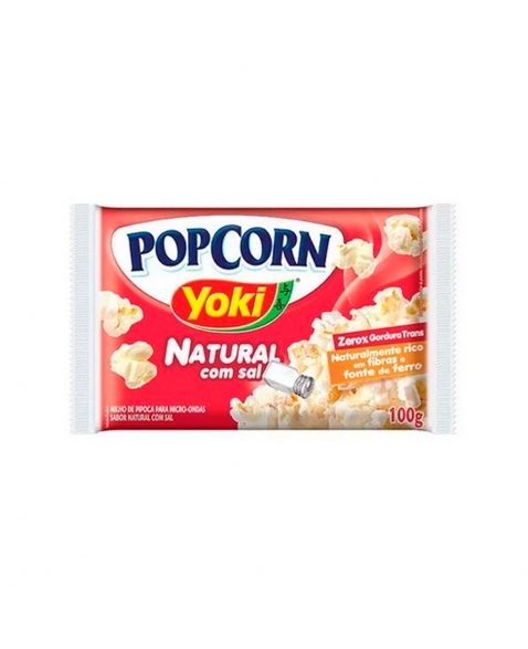 Popcorn Micro-Ondas Com Sal Yoki 100G