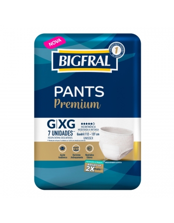 Fralda Bigfral Pants Regular G/Xg - Com 7 Unidades