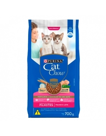 CAT CHOW PS FILHOTES FRANGO/LEITE 700G