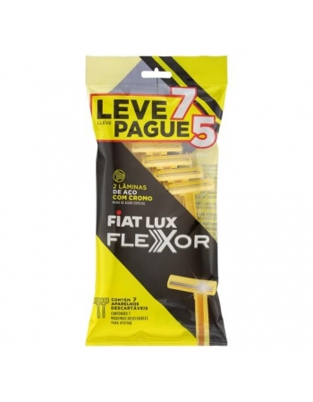 Aparelho de Barbear Flexor Amarelo Fiat Lux 8x7 Leve 7 Pague 5