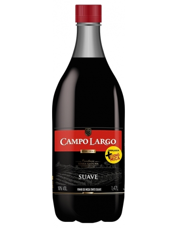 Vinho de Mesa Tinto Suave Pet Campo Largo 1470ml
