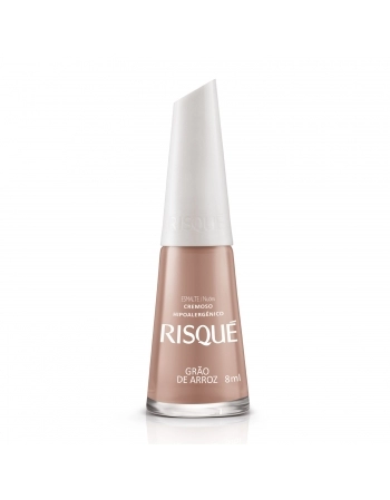 Esmalte Risqué Nude Cremoso Grão De Arroz 8Ml - Caixa Com 6 Unidades Nu