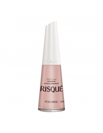 Esmalte Risqué Nude Cremoso Pó De Arroz 8Ml - Caixa Com 6 Unidades Nu