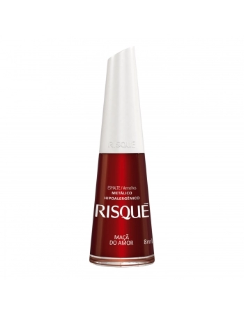 Esmalte Risqué Vermelhos Metálicos Maçã Do Amor 8Ml - Caixa Com 6 Unidades Nu