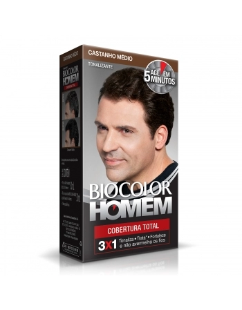 Tonalizante Biocolor Homem Castanho Médio