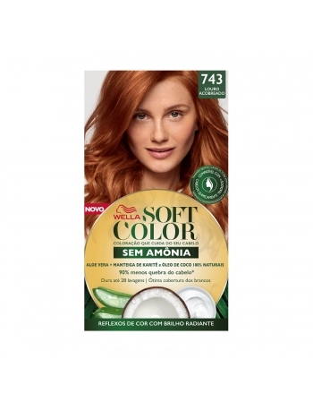 Tinta De Cabelo Soft Color Louro Acobreado 743