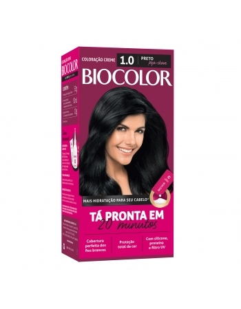Tintura/Coloração Biocolor Mini Kit Preto Fundamental 1.0