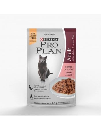 Ração Úmida Proplan Sachê Cat Adulto - Sabor Salmão 85G