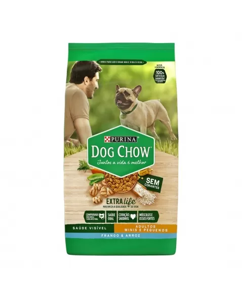 Ração Seca Dog Chow Para Cães Adultos De Raças Pequenas - Sabor Frango E Arroz 15Kg