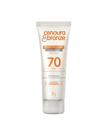 Protetor Solar Facial Cenoura E Bronze Fps70 50G