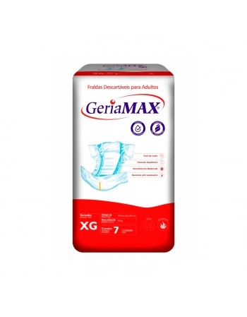 Fralda Para Adulto Geriamax Xg - 7 Unidades