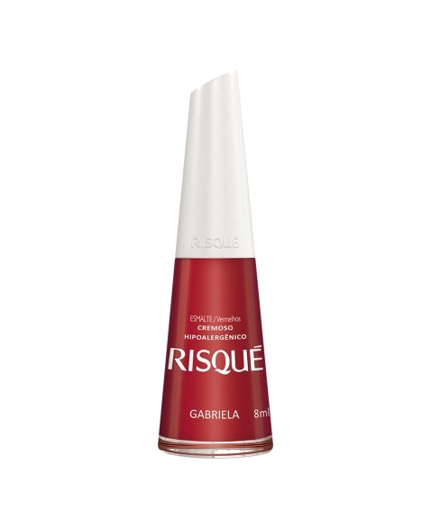 Esmalte Risqué Vermelho Cremoso Gabriela 8Ml - Caixa Com 6 Unidades Nu