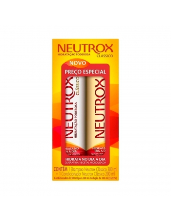 Kit Shampoo 300ml + Condicionador 200ml Clássico Neutrox