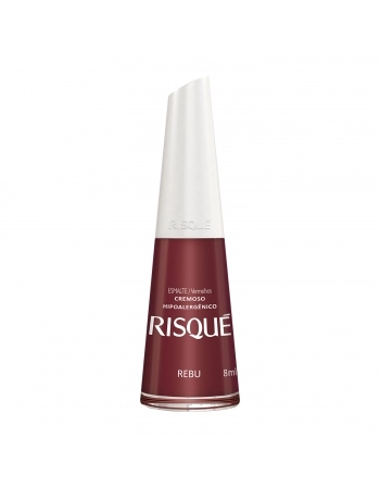 Esmalte Risqué Vermelho Cremoso Rebu 8Ml - Caixa Com 6 Unidades Nu