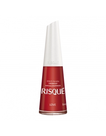 Esmalte Risqué Vermelho Cremoso Love 8Ml - Caixa Com 6 Unidades Nu