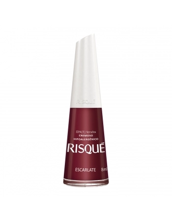 Esmalte Risqué Cremoso Escarlate 8Ml - Caixa Com 6 Unidades Nu