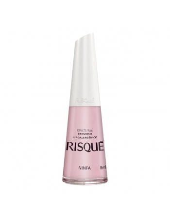 Esmalte Risqué Rosas Cremoso Ninfa 8Ml - Caixa Com 6 Unidades Nu