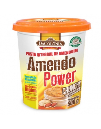 Pasta de Amendoim Crunchy Granulado Power Dacolônia 500g
