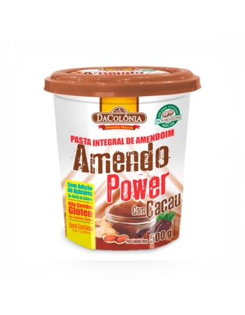 Pasta de Amendoim com Cacau Power Dacolônia 500g