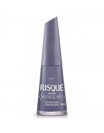 Esmalte Risque Cremoso Me Poupe,mas Quem Me Dera 8Ml - Caixa com 6 Unidades NU