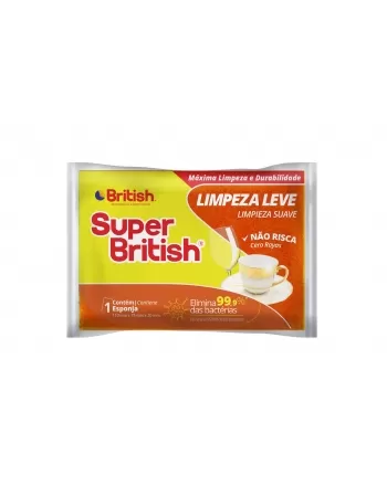 Esponja Limpeza Leve C/3 Super British