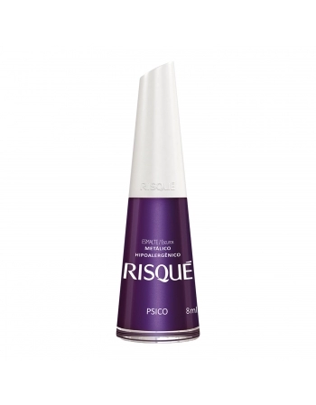 Smalte Risqué Escuro Metálico Psico 8Ml - Caixa Com 6 Unidades Nu