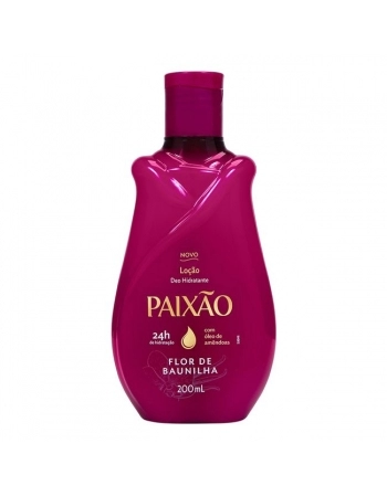 Loção Hidratante Paixão Flor de Baunilha com ação desodorante 200ml