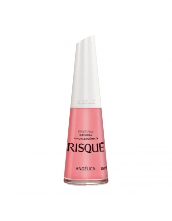 Esmalte Risqué Rosas Natural Angélica 8Ml - Caixa Com 6 Unidades Nu