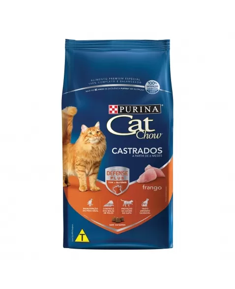 Ração Seca Cat Chow Para Gatos Castrados 10,1Kg