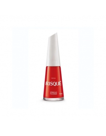 Esmalte Risque Vermelho Felicidade 8ml - Caixa com 6 Unidades NU