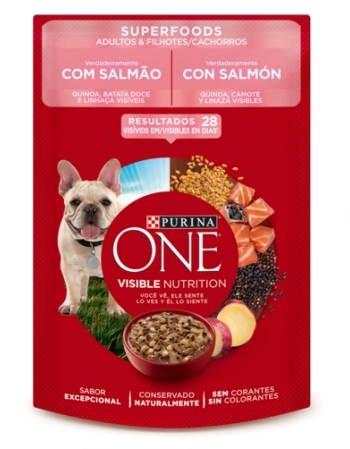 DOG ONE SACHET AD.&.FILH TDM SUPERFOODS SALMAO 85G