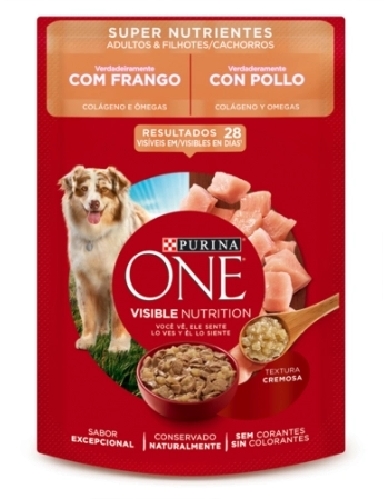 DOG ONE SACHET AD.&.FILH TDM SUPER NUTRI FRANG 85G