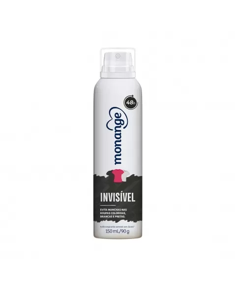 Desodorante Aerossol Antitranspirante Monange Feminino Invisível 150Ml